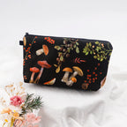 Floral Zipper Makeup Bag – Portable Travel Cosmetic Organizer for Women