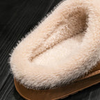 Fluffy Fur-Lined Slippers – Anti-Slip Thick Sole Winter Shoes for Indoor Home Use