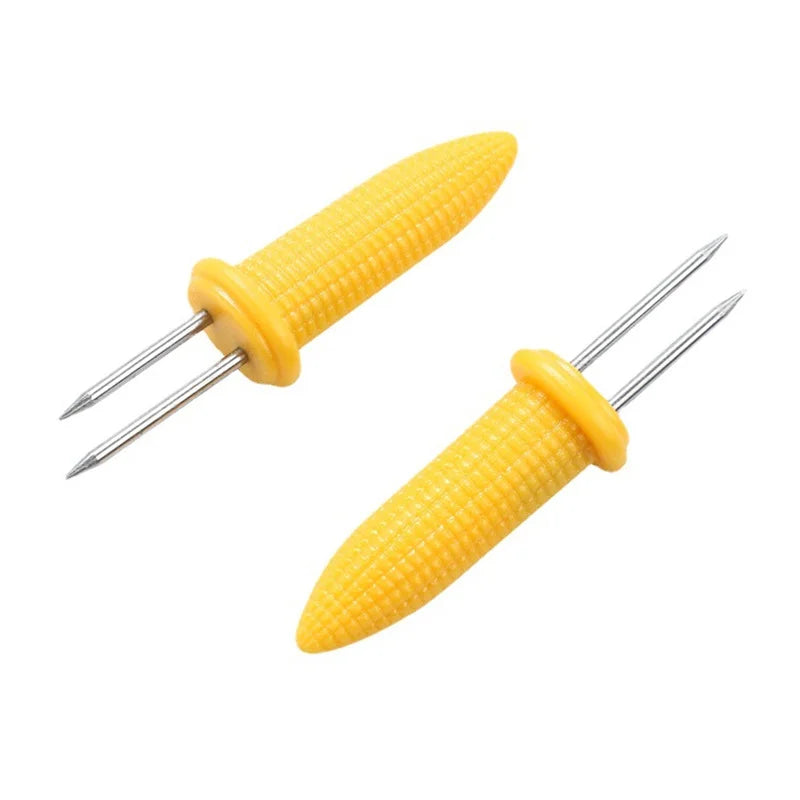 Stainless Steel Corn Holders – Skewers for Outdoor Barbecue and Camping