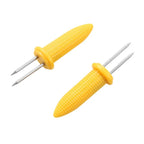 Stainless Steel Corn Holders – Skewers for Outdoor Barbecue and Camping
