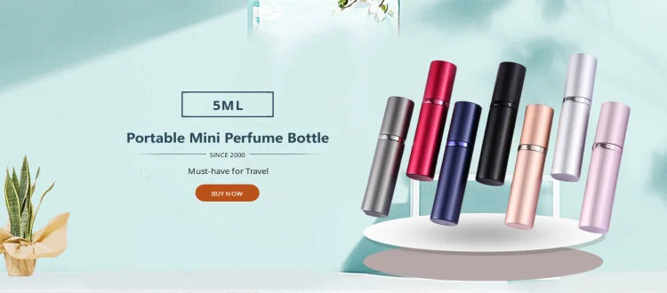 Glass Perfume Atomizer – Refillable Travel Spray Bottle for Cosmetics