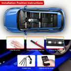 RGB LED Car Interior Light – Wireless Music Control for Auto Atmosphere