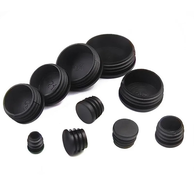 Round Steel Pipe End Caps – Protective Tubing Inserts for Furniture Legs