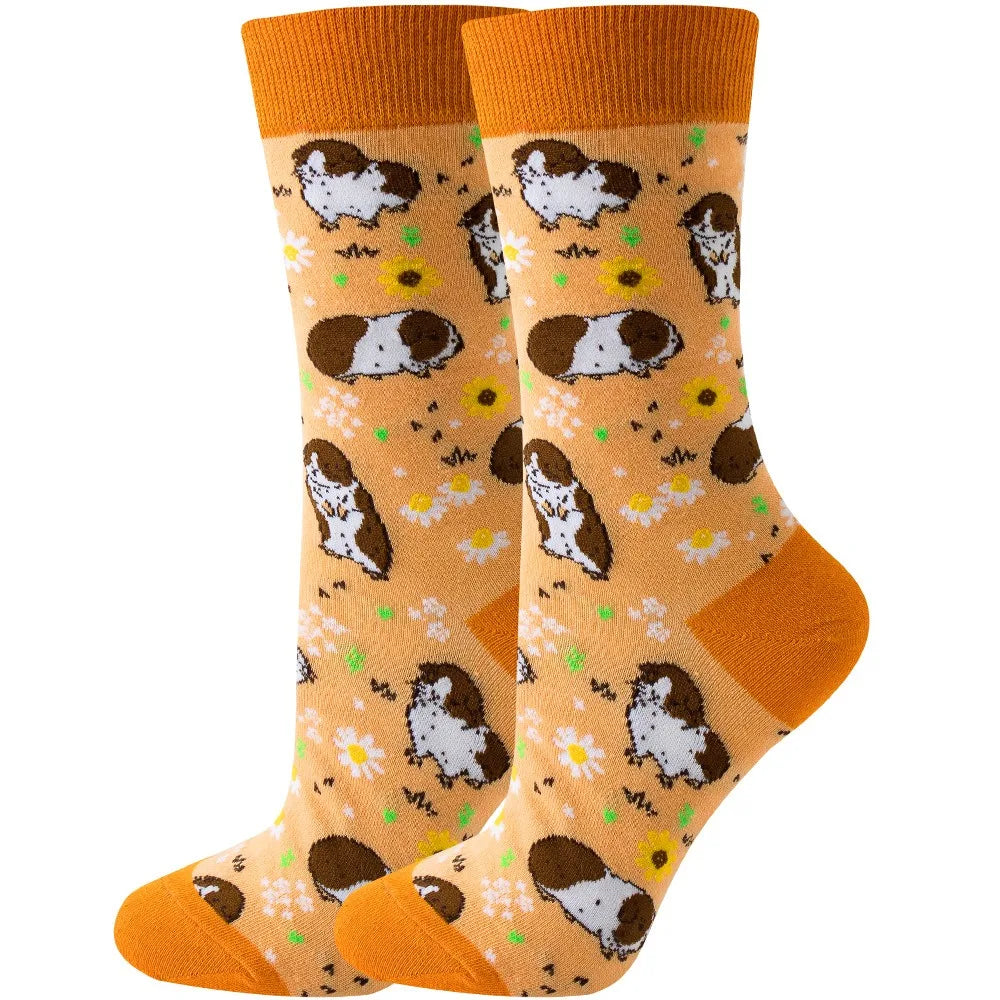 Colorful Cartoon Animal Crew Socks – Fun Harajuku Apparel for Men and Women