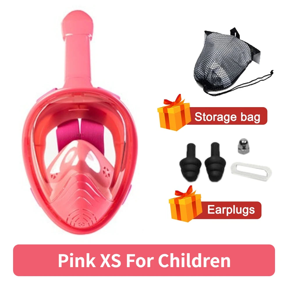 Full Face Snorkel Mask – Anti Fog Diving Gear for Adults and Kids