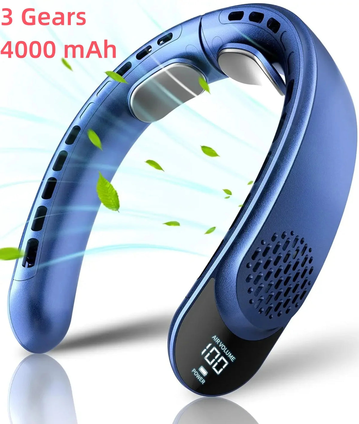 Portable Neck Fan – Rechargeable Turbine Design for Outdoor Summer Cooling