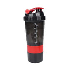 Portable Protein Shaker Bottle – 500ml Mixer Cup with Storage for Gym Fitness