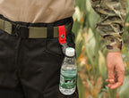 Nylon Webbing Bottle Holder – Tactical Carabiner Clip for Outdoor Hiking