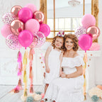 Metallic Pearl and Confetti Balloons – Decorative Latex Set for Party Events