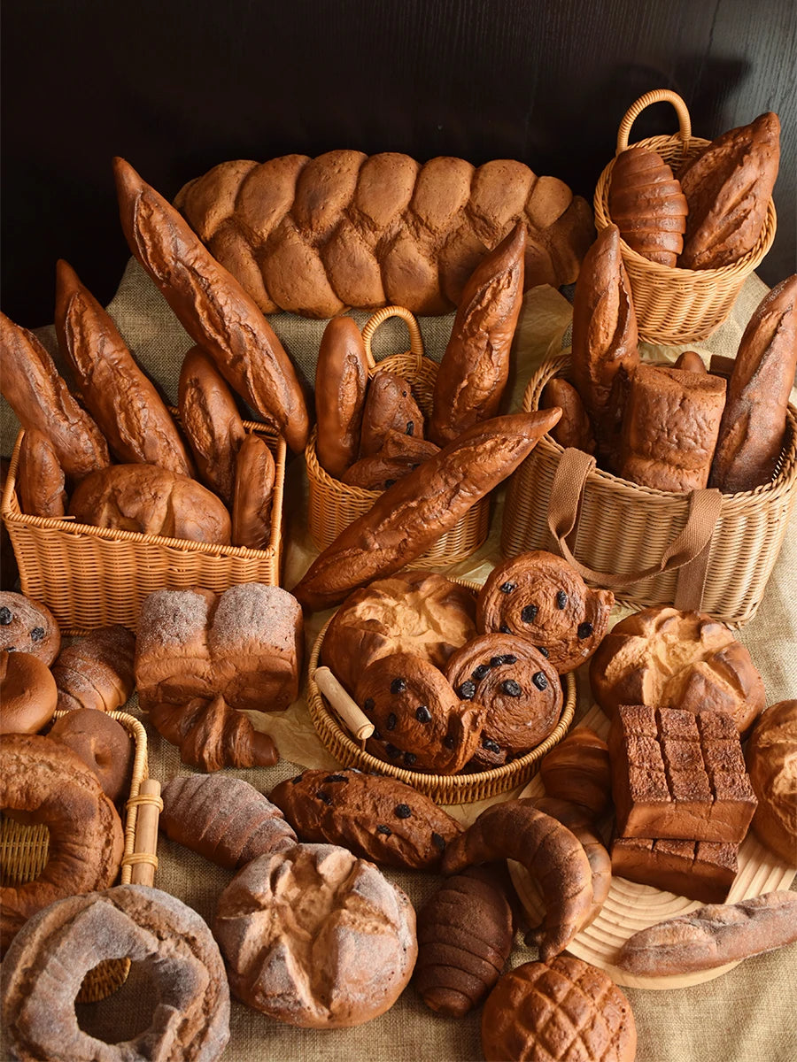 Artificial Wheat Bread – Realistic Food Prop for Bakery Shop Decoration