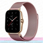 Milanese Stainless Steel Watch Band – 20mm 22mm Strap for Amazfit Smartwatches