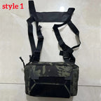 Camo Fishing Tackle Chest Bag – Utility Vest Pack for Outdoor Hunting
