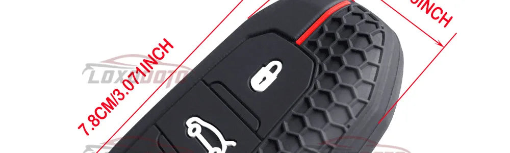 Silicone Car Key Fob Cover – Protective Remote Case for Peugeot and Citroen