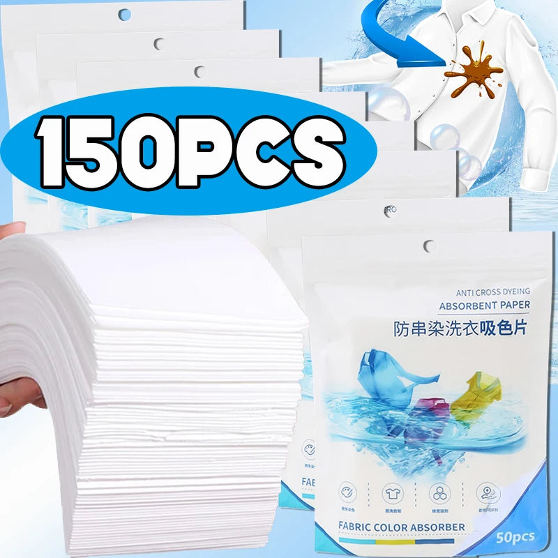 Color Absorption Laundry Sheets – Anti-Staining Paper for Washing Clothes