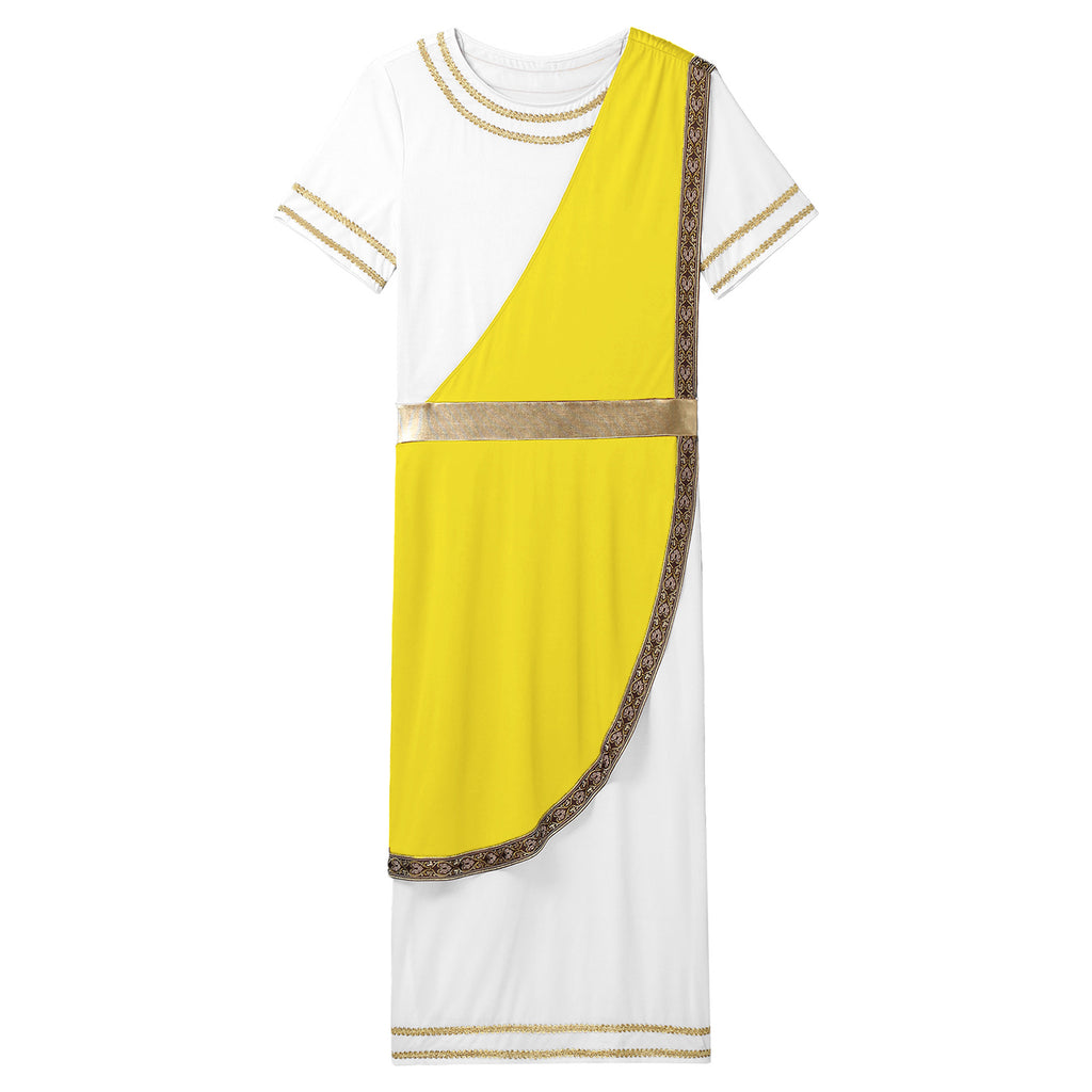 Ancient Greek Toga – Men’s Roman Robe for Halloween Cosplay Costume
