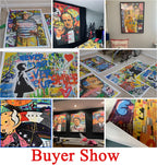 Gangster Graffiti Canvas Print – Urban Street Art for Home Decor
