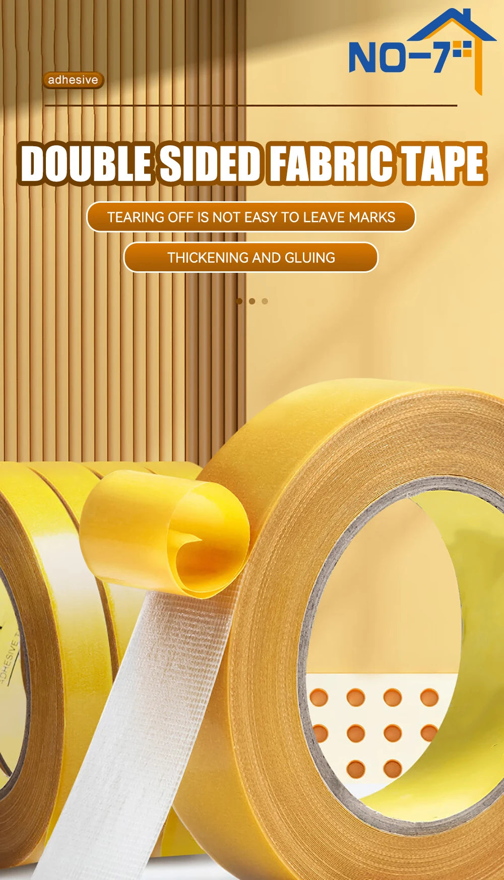 Double Sided Adhesive Tape – Super Strong Traceless Strip for Home and Office