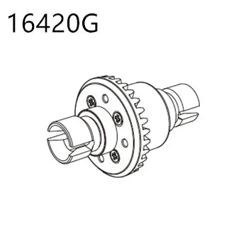 RC Car Spare Parts – Differential Shock and Tire Set for 1/14 Scale Models