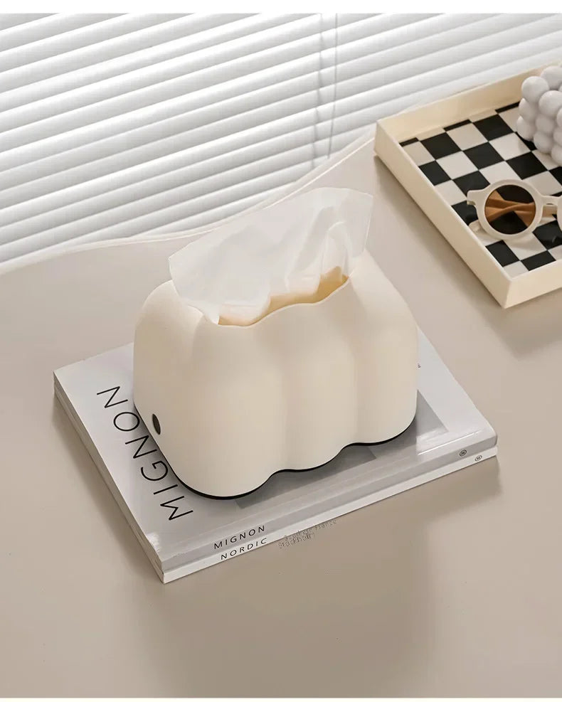 Cloud Tissue Box Holder – Wall Mounted Decorative Ornament for Home and Car
