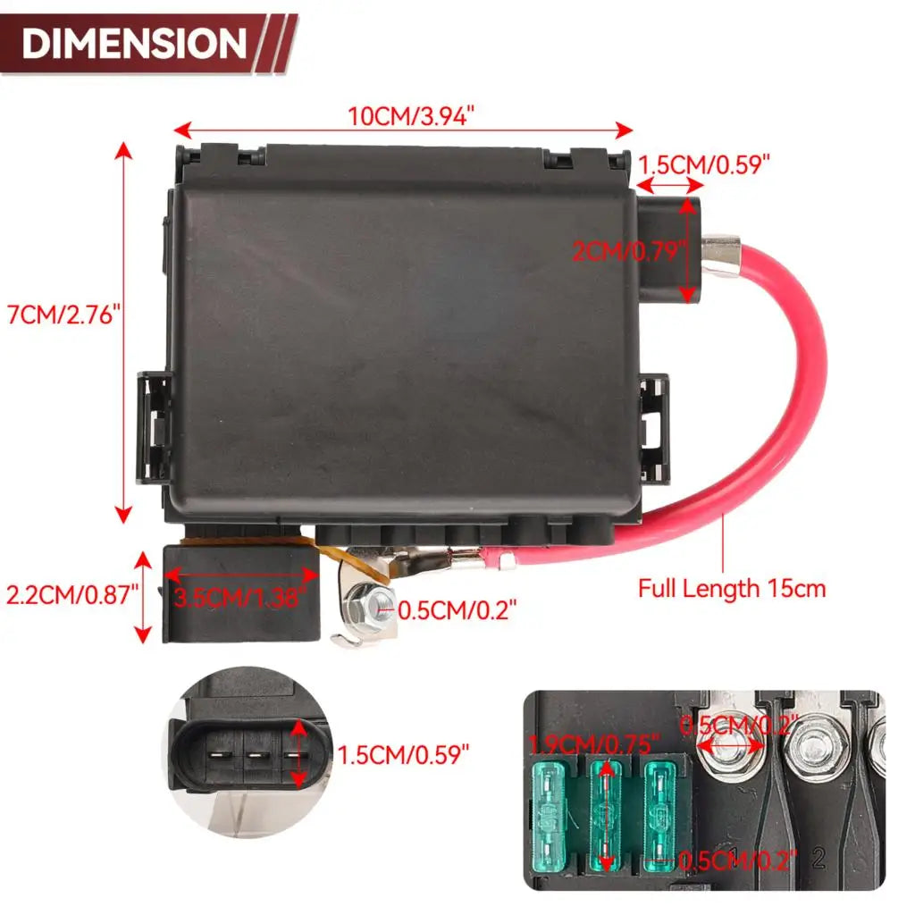 Battery Terminal Fuse Holder Box – Electrical Repair for VW Audi Skoda
