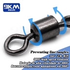 Fishing Rolling Swivels – Quick Change Italian Coastlock Snap for Lure Angling