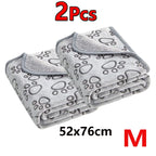 Soft Fluffy Pet Blanket – Cartoon Paw Print for Dogs and Cats
