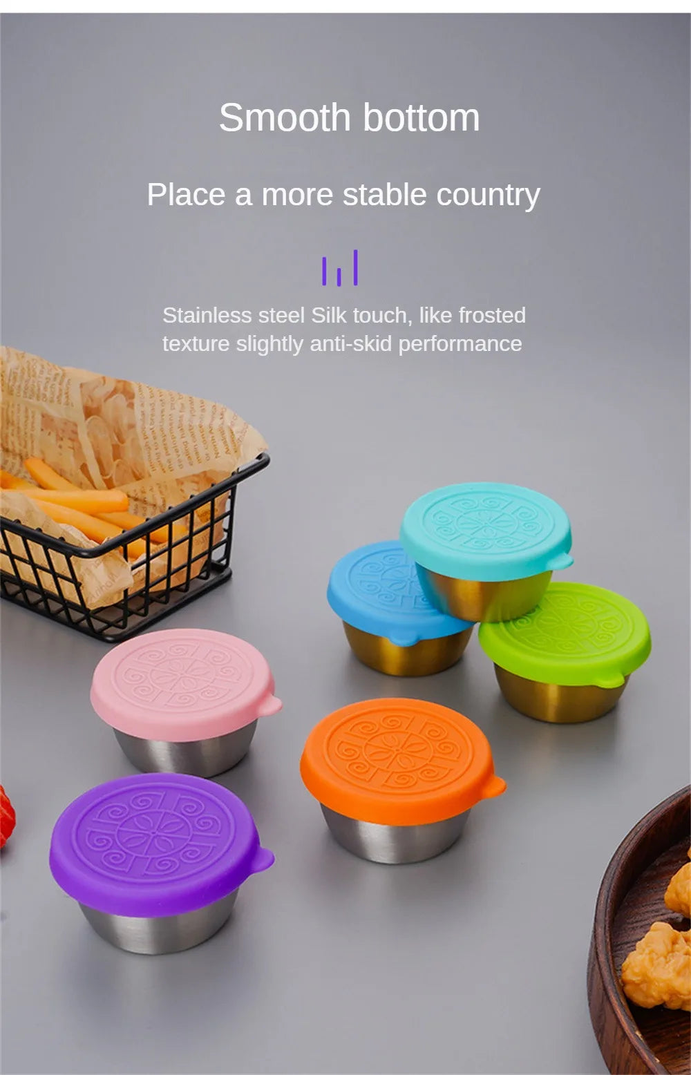 Leakproof Sauce Cups – Portable Dressing Containers for Lunch and Travel