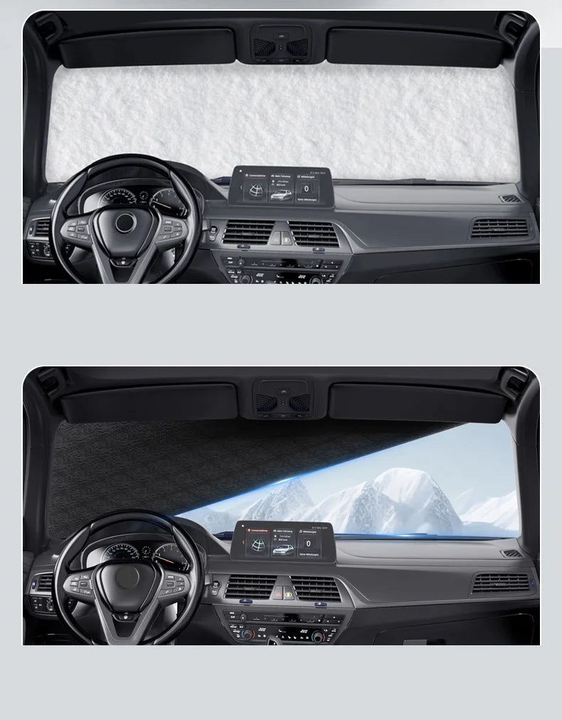 Magnetic Windshield Cover – Waterproof Sun and Snow Shade for Car Protection