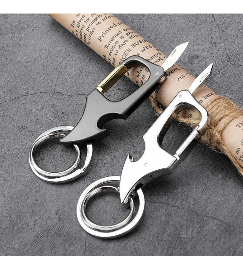Metal Vernier Caliper Keychain – Miniature Bottle Opener for Car Accessories