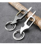 Metal Vernier Caliper Keychain – Miniature Bottle Opener for Car Accessories
