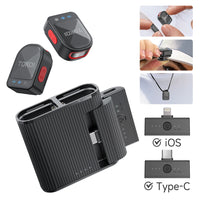Wireless Lavalier Microphone – ENC Noise Cancelling for iPhone and Android