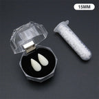 Vampire Fangs with Adhesive – Realistic Dentures for Halloween Cosplay