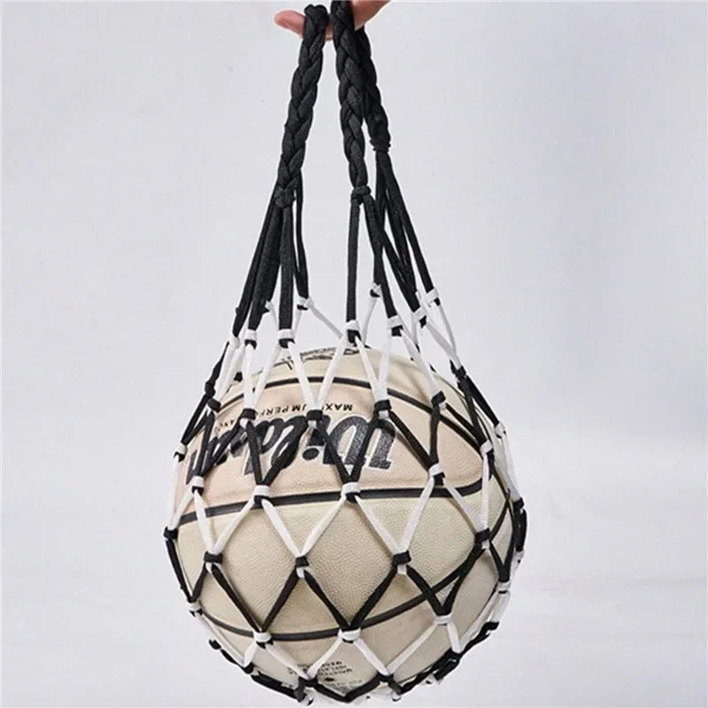 Large Capacity Nylon Ball Bag – Durable Mesh Carrier for Sports Equipment