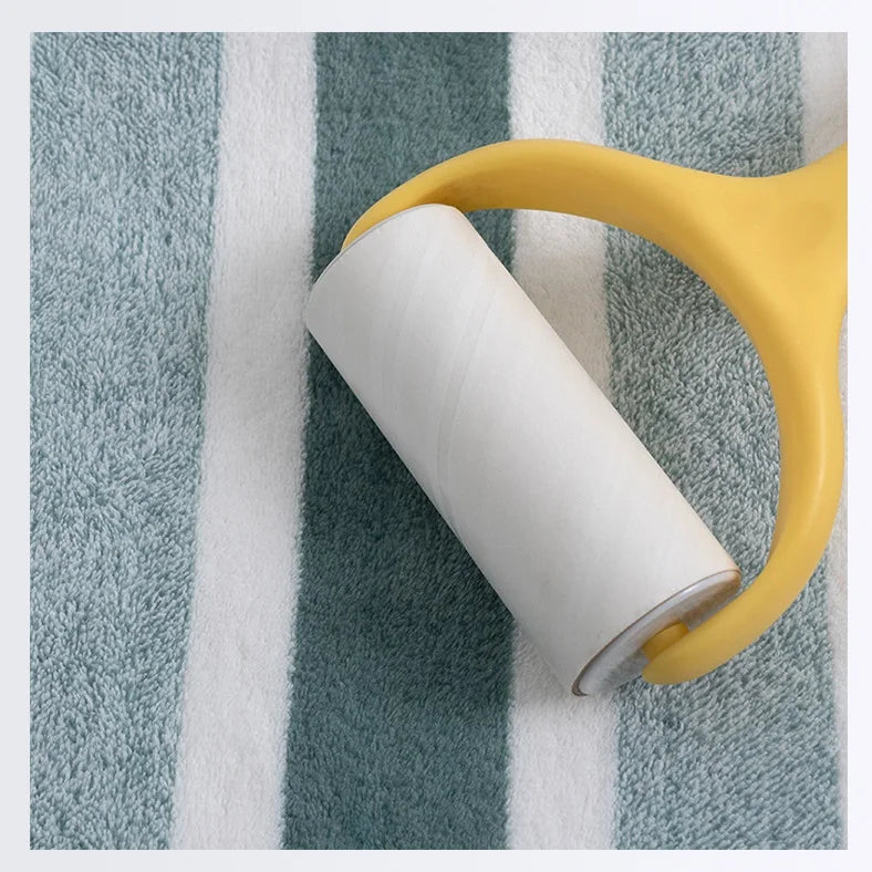 Striped Cotton Towel Set – Absorbent Quick-Dry Fabric for Bathroom Decor