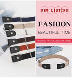 Stretch Elastic No Buckle Belt – Invisible Waistband for Men and Women