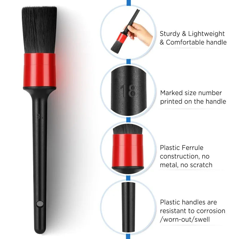 Car Cleaning Brush Kit – Professional Auto Detailing Tools for Rims