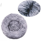 Plush Round Pet Bed – Soft Warm Nest for Large and Medium Dogs or Cats