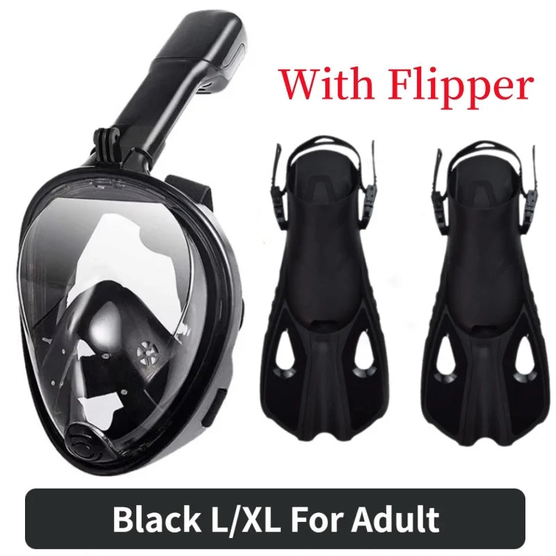 Full Face Snorkel Mask – Anti Fog Diving Gear for Adults and Kids