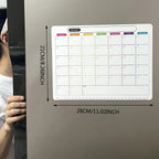 Magnetic Dry Erase Calendar – Monthly Weekly Planner for Kitchen Fridge