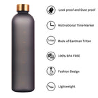Motivational Frosted Water Bottle – 32oz Leakproof BPA Free for Fitness Gym