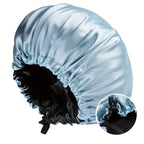 Silk Sleep Bonnet – Adjustable Double Layered Cap for Hair Protection