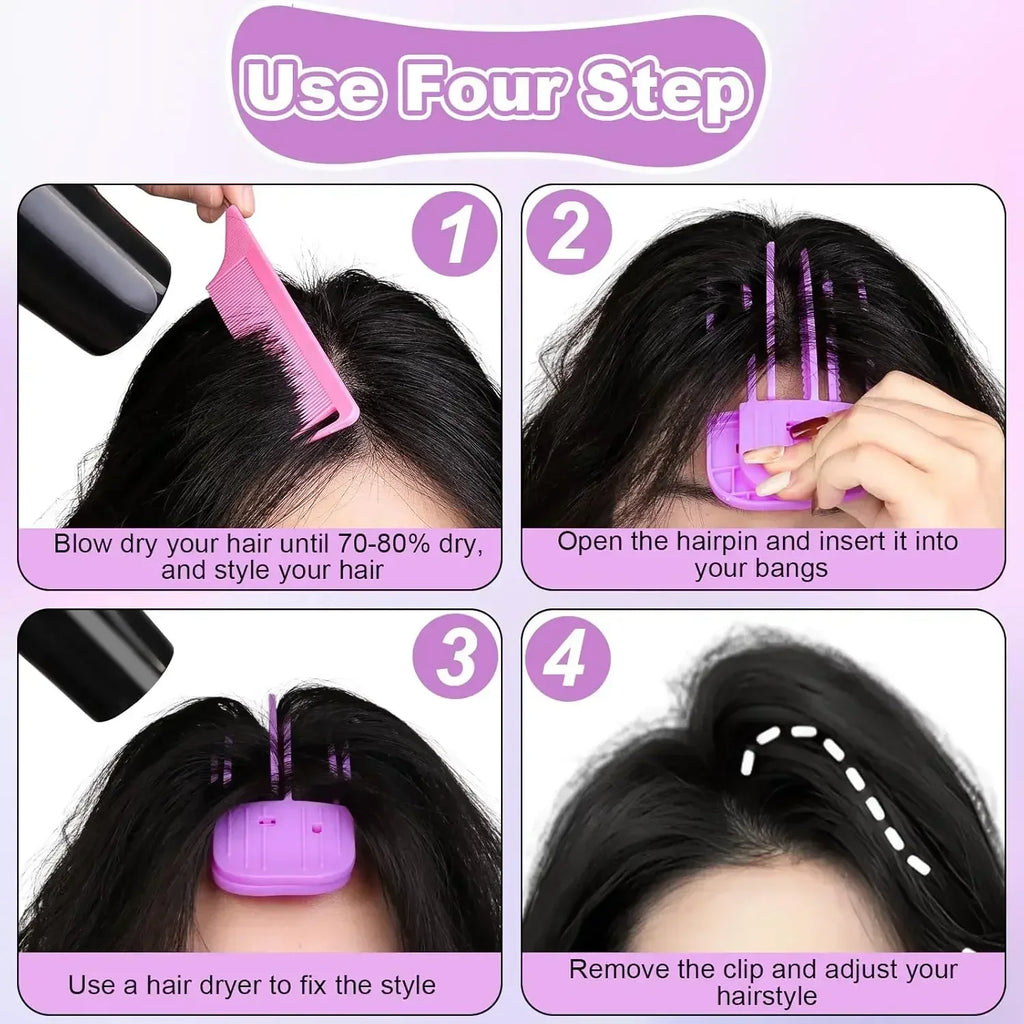 Volumizing Hair Root Clips – Fluffy Curling Bangs for Women Hairstyling