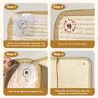 Natural Sisal Cat Scratching Mat – Self-Adhesive Sofa Protector for Cats