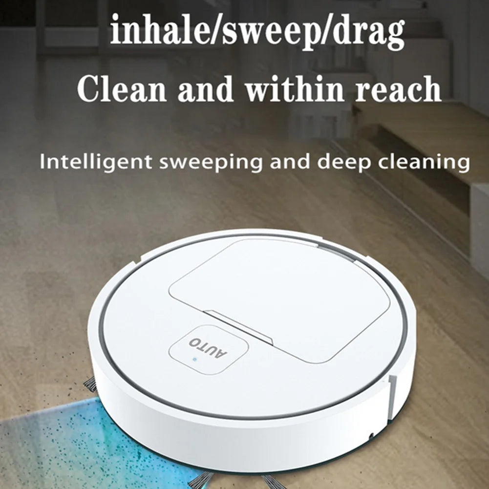 3-in-1 Robot Vacuum Mop – USB Rechargeable Cleaner for Home Pet Hair