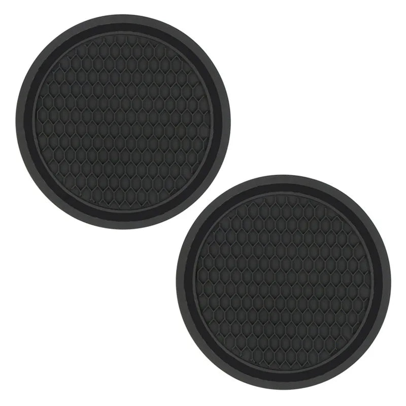 Bling Rhinestone Car Coasters – Anti-Slip Cup Holder Mats for Auto Interior