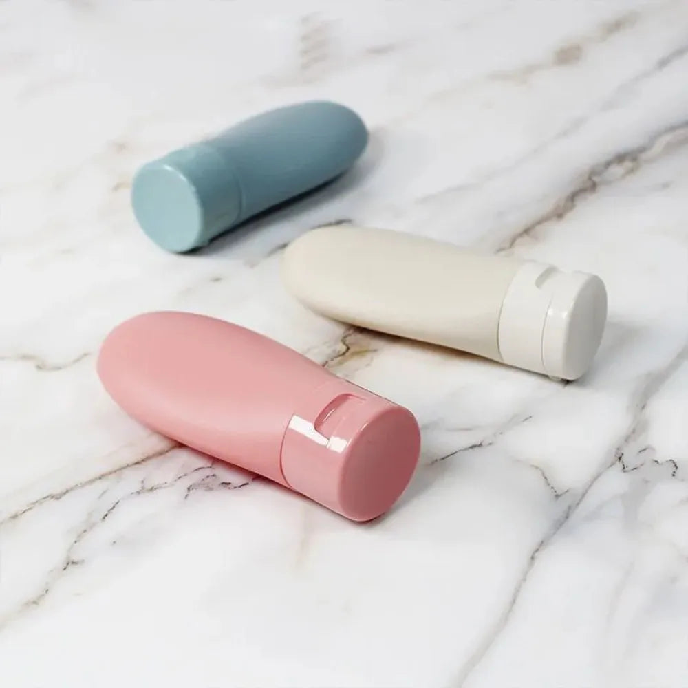 Refillable Travel Bottle Set – 60ml Squeeze Tubes for Cosmetic Toiletries