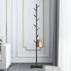 Marble Floor Standing Clothes Rack – Minimalist Bedroom Coat Storage