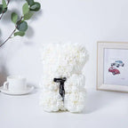 Artificial Rose Flower Bear – Romantic Gift for Valentine's Day and Birthday