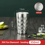 Stainless Steel Diamond Hammer Cup – Insulated Outdoor Camping Drinkware