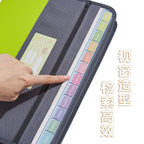Accordion File Organizer – 13 Pockets with Zipper for School and Office